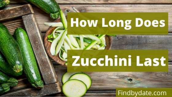 Zucchini shelf life