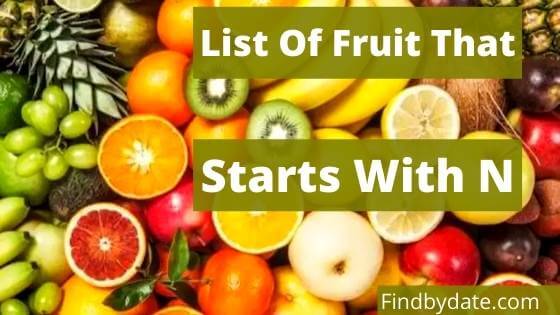fruits that start with n